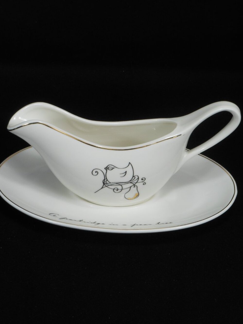 Maxwell & Williams The twelve days of Christmas gravy boat & under plate